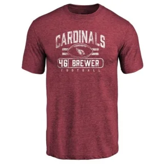 Aaron Brewer Arizona Cardinals Flanker Tri-Blend T-Shirt - Maroon