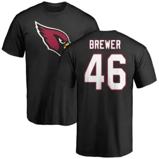 Aaron Brewer Arizona Cardinals Name & Number Logo T-Shirt - Black