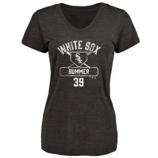 Aaron Bummer Women's Chicago White Sox Base Runner Tri-Blend T-Shirt - Black