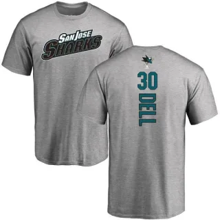 Aaron Dell San Jose Sharks Backer T-Shirt - Ash