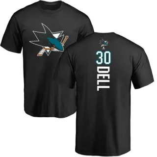 Aaron Dell San Jose Sharks Backer T-Shirt - Black