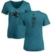 Aaron Dell Women's San Jose Sharks One Color Backer T-Shirt - Teal