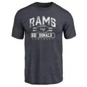 Aaron Donald Los Angeles Rams Flanker Tri-Blend T-Shirt - Navy