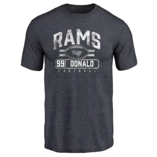 Aaron Donald Los Angeles Rams Flanker Tri-Blend T-Shirt - Navy