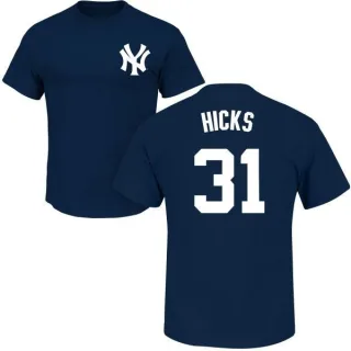 Aaron Hicks New York Yankees Name & Number T-Shirt - Navy