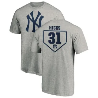 Aaron Hicks New York Yankees RBI T-Shirt - Heathered Gray