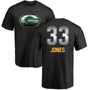 Aaron Jones Green Bay Packers Midnight Mascot T-Shirt - Black