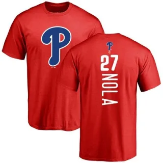 Aaron Nola Philadelphia Phillies Backer T-Shirt - Red