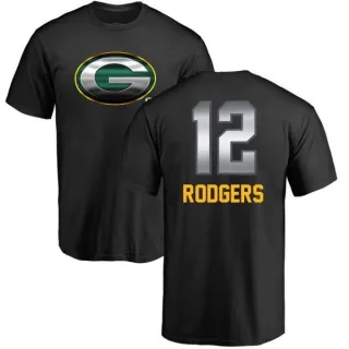 Aaron Rodgers Green Bay Packers Midnight Mascot T-Shirt - Black