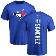 Aaron Sanchez Toronto Blue Jays Backer T-Shirt - Royal