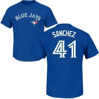 Aaron Sanchez Toronto Blue Jays Name & Number T-Shirt - Royal