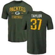 Aaron Taylor Green Bay Packers Green Distressed Name & Number Tri-Blend T-Shirt