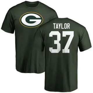 Aaron Taylor Green Bay Packers Name & Number Logo T-Shirt - Green