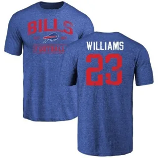 Aaron Williams Buffalo Bills Distressed Name & Number Tri-Blend T-Shirt - Royal