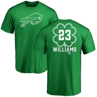 Aaron Williams Buffalo Bills Green St. Patrick's Day Name & Number T-Shirt