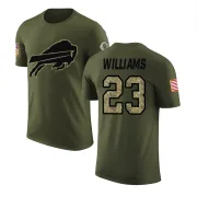 Aaron Williams Buffalo Bills Olive Salute to Service Legend T-Shirt