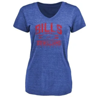 Aaron Williams Women's Buffalo Bills Flanker Tri-Blend T-Shirt - Royal