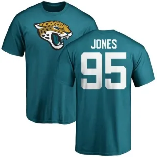 Abry Jones Jacksonville Jaguars Name & Number Logo T-Shirt - Teal