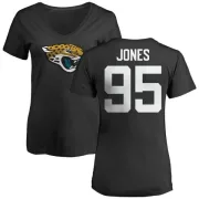 Abry Jones Women's Jacksonville Jaguars Name & Number Logo Slim Fit T-Shirt - Black