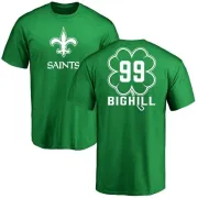 Adam Bighill New Orleans Saints Green St. Patrick's Day Name & Number T-Shirt