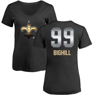 Adam Bighill Women's New Orleans Saints Midnight Mascot T-Shirt - Black