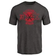 Adam Burish Chicago Blackhawks Insignia Tri-Blend T-Shirt - Black