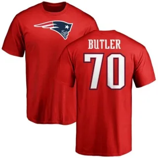 Adam Butler New England Patriots Name & Number Logo T-Shirt - Red