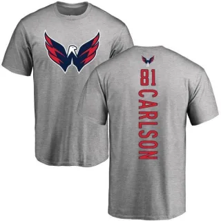 Adam Carlson Washington Capitals Backer T-Shirt - Ash