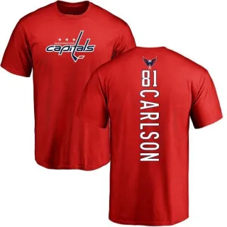 Adam Carlson Washington Capitals Backer T-Shirt - Red