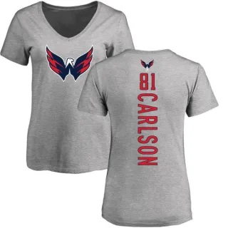 Adam Carlson Women's Washington Capitals Backer T-Shirt - Ash