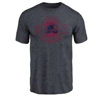 Adam Deadmarsh Colorado Avalanche Insignia Tri-Blend T-Shirt - Navy