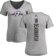 Adam Deadmarsh Women's Colorado Avalanche Backer T-Shirt - Ash