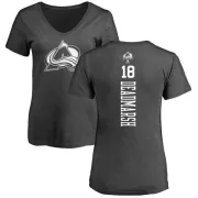 Adam Deadmarsh Women's Colorado Avalanche One Color Backer T-Shirt - Charcoal