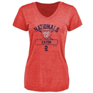 Adam Eaton Women's Washington Nationals Base Runner Tri-Blend T-Shirt - Red