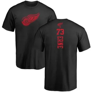 Adam Erne Detroit Red Wings One Color Backer T-Shirt - Black