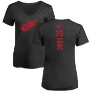 Adam Erne Women's Detroit Red Wings One Color Backer T-Shirt - Black