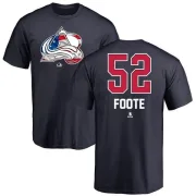 Adam Foote Colorado Avalanche Name and Number Banner Wave T-Shirt - Navy