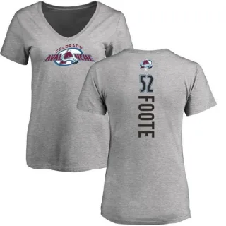 Adam Foote Women's Colorado Avalanche Backer T-Shirt - Ash