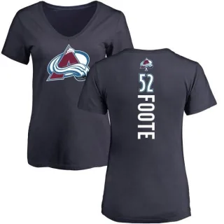 Adam Foote Women's Colorado Avalanche Backer T-Shirt - Navy