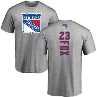 Adam Fox New York Rangers Backer T-Shirt - Ash