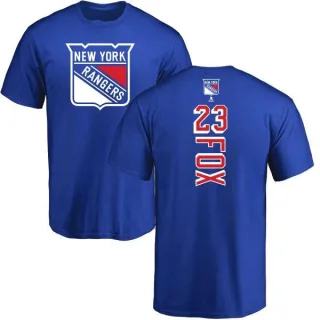 Adam Fox New York Rangers Backer T-Shirt - Royal