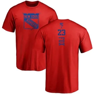 Adam Fox New York Rangers One Color Backer T-Shirt - Red