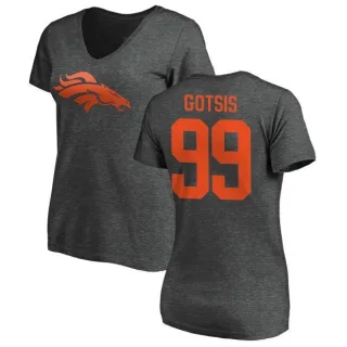 Adam Gotsis Women's Denver Broncos One Color T-Shirt - Ash