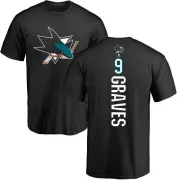 Adam Graves San Jose Sharks Backer T-Shirt - Black