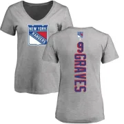 Adam Graves Women's New York Rangers Backer T-Shirt - Ash