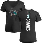 Adam Graves Women's San Jose Sharks Backer T-Shirt - Black