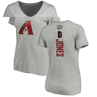 Adam Jones Women's Arizona Diamondbacks Backer Slim Fit T-Shirt - Ash