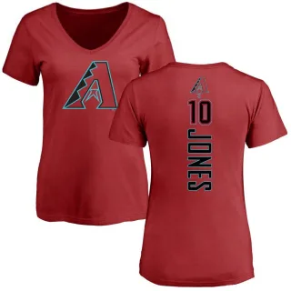 Adam Jones Women's Arizona Diamondbacks Backer Slim Fit T-Shirt - Red