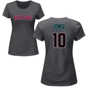 Adam Jones Women's Arizona Diamondbacks Name & Number T-Shirt - Charcoal