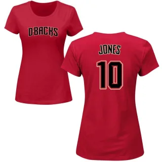 Adam Jones Women's Arizona Diamondbacks Name & Number T-Shirt - Crimson